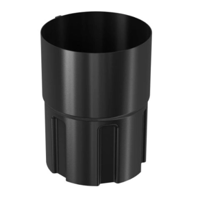 BRYZA STAL Złączka rury spustowej 90 mm - CZERŃ